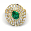The Elegance Emerald & Diamond Cocktail Ring