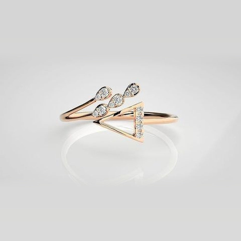 The Elysian Sleek Split-Shank Diamond Ring