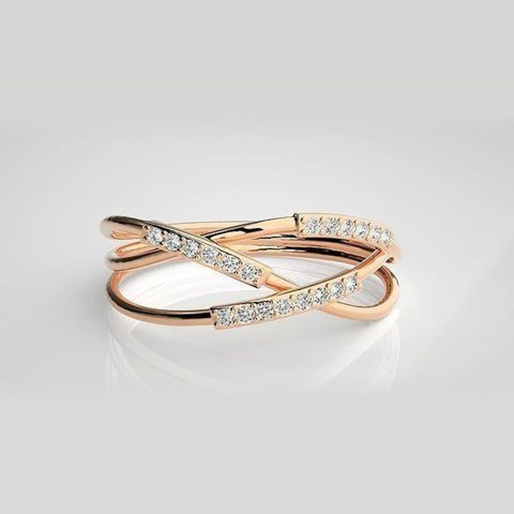 The Elysian Whispering Leaf Diamond Ring