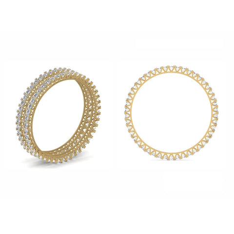 The Empress Diamond Designer Bangle