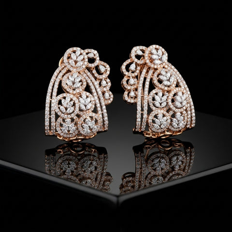 The Empress Medallion Diamond Earrings
