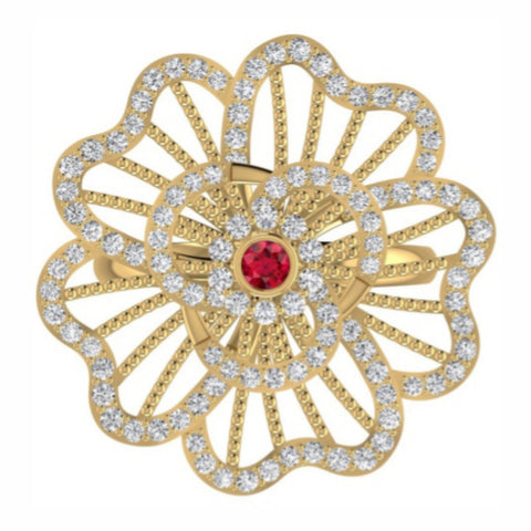 The Eternity Diamond Cocktail Ring