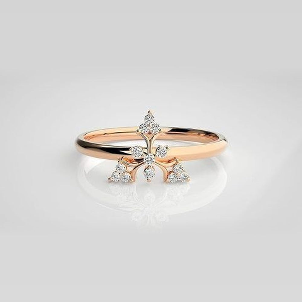 The Flora Celestial Wave Diamond Ring