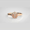 The Flora Chevron Tiara Diamond Ring