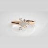 The Flora Clover Crest Diamond Ring