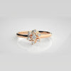 The Flora Sweetheart Arc Diamond Ring