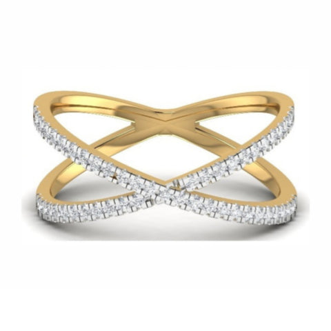 The Gilded Diamond Cocktail Ring