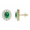 The Grandeur Emerald & Diamond Chandelier Earrings