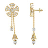 The Halo Diamond Chandelier Earrings