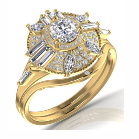 The Illusion Diamond Cocktail Ring