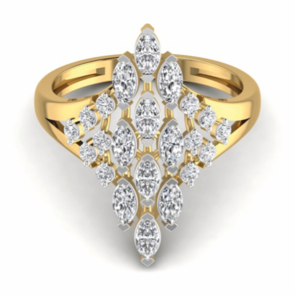 The Imperial Diamond Cocktail Ring 2