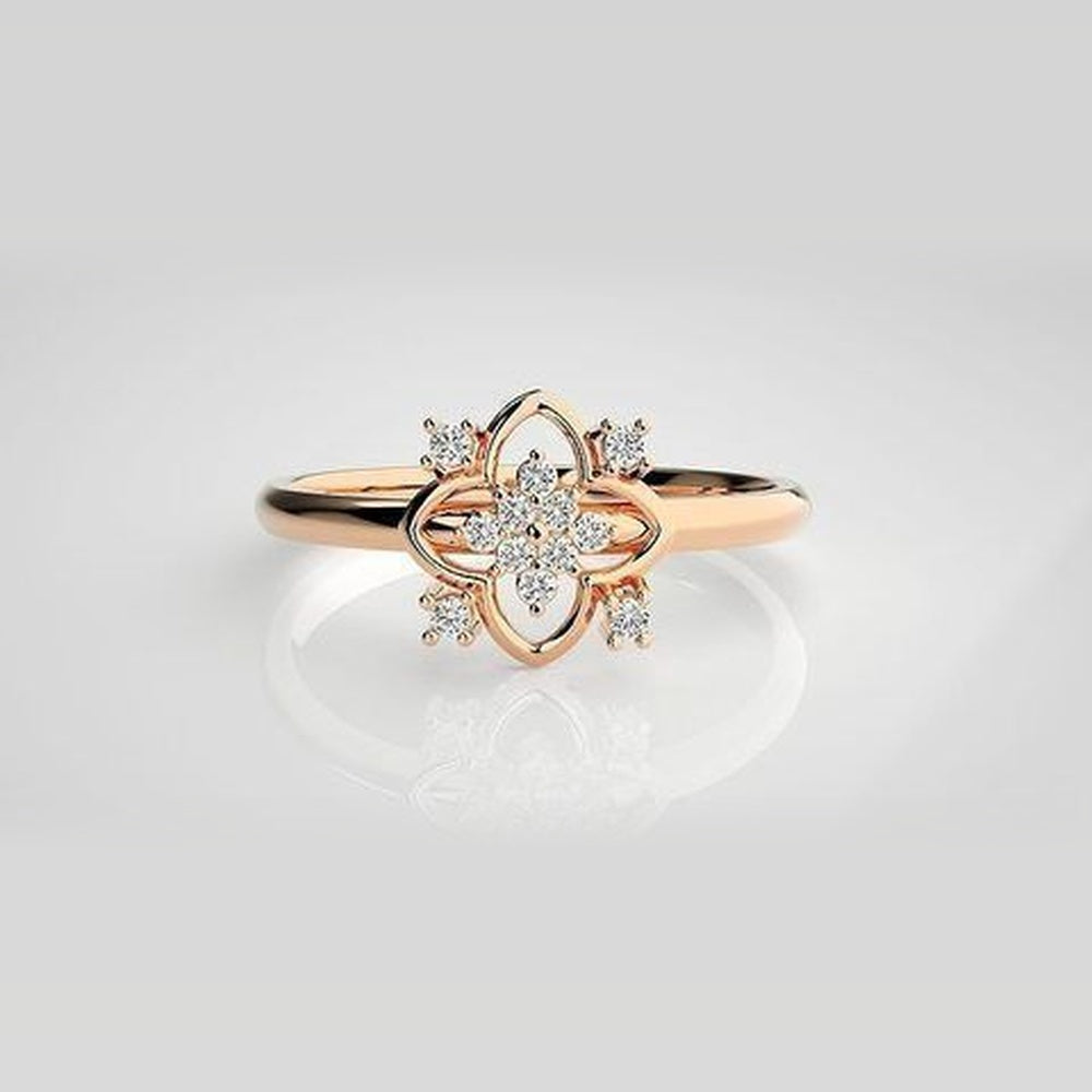 The Lumina Chevron Tiara Diamond Ring