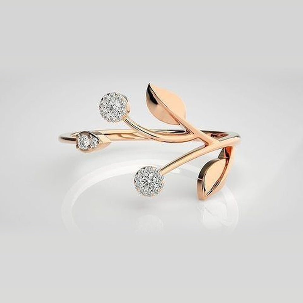 The Lumina Dewdrop Cluster Diamond Ring