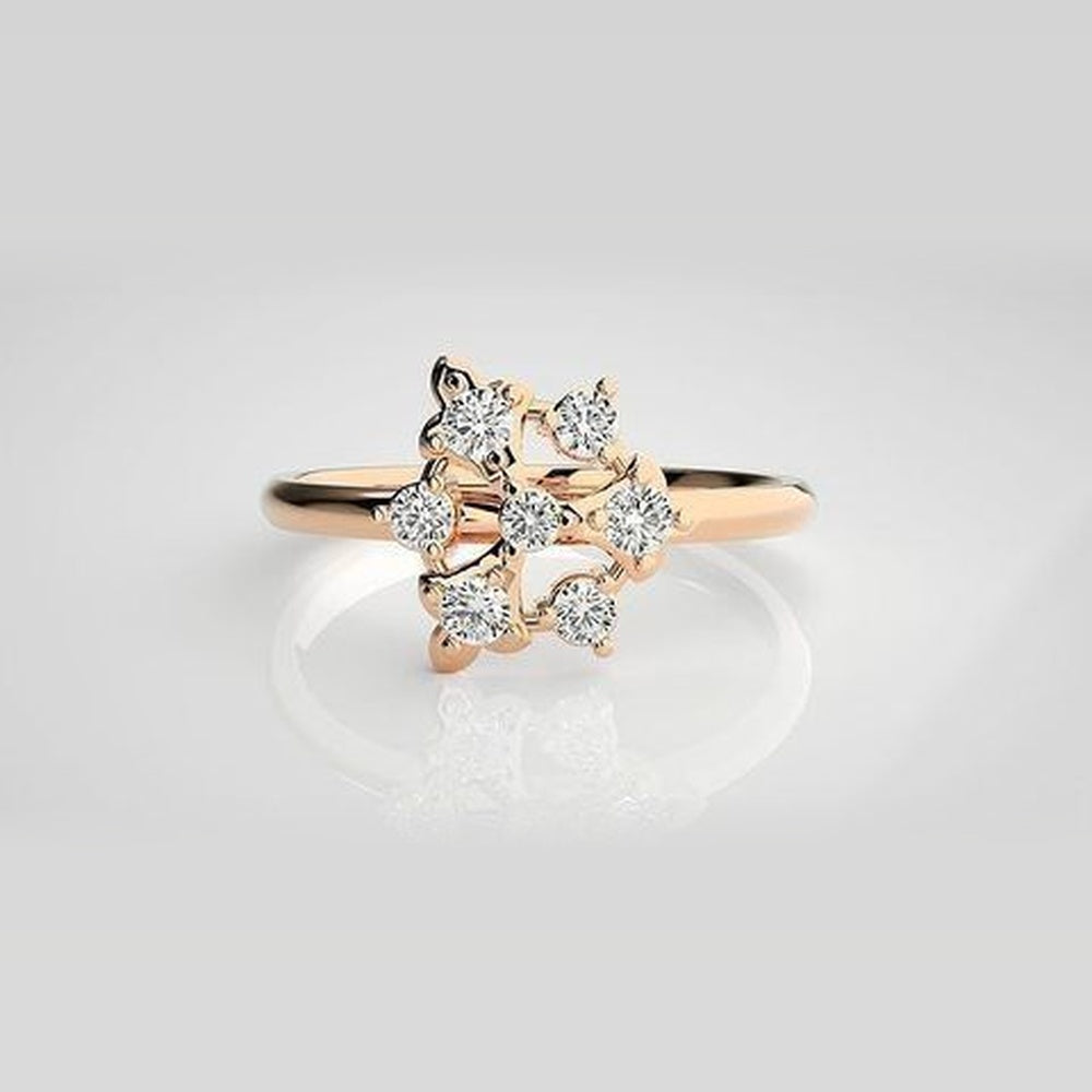 The Lumina Dual Contour Diamond Ring