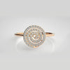 The Lumina Entwined Helix Diamond Ring
