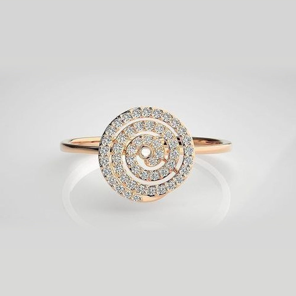 The Lumina Entwined Helix Diamond Ring