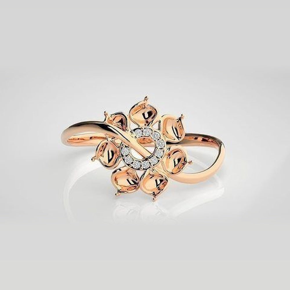 The Lumina Lattice Arch Diamond Ring