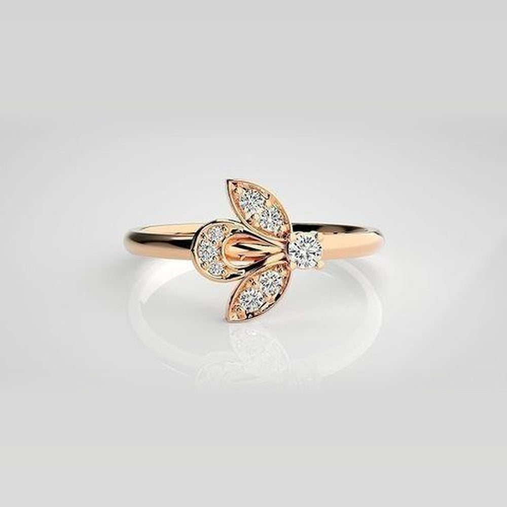 The Lumina Petal Bloom Diamond Ring