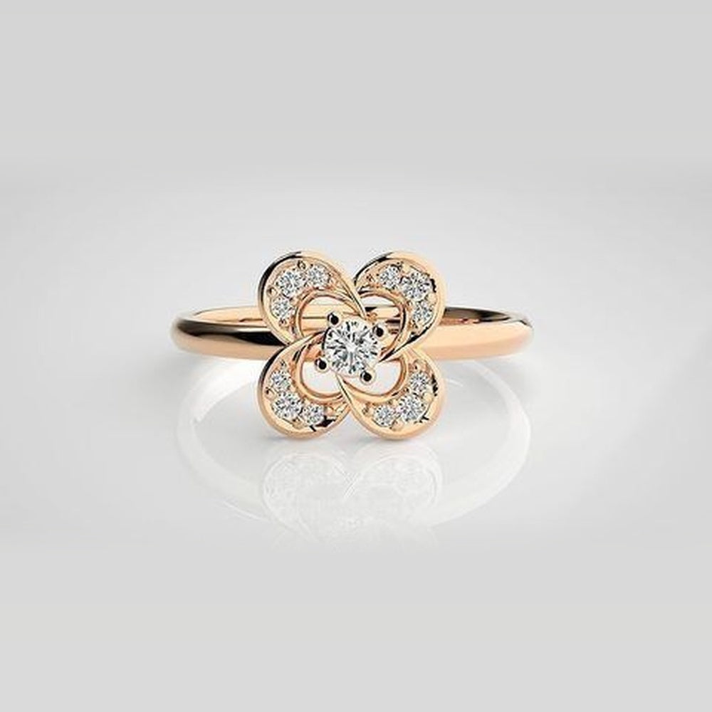 The Lumina Sweetheart Arc Diamond Ring