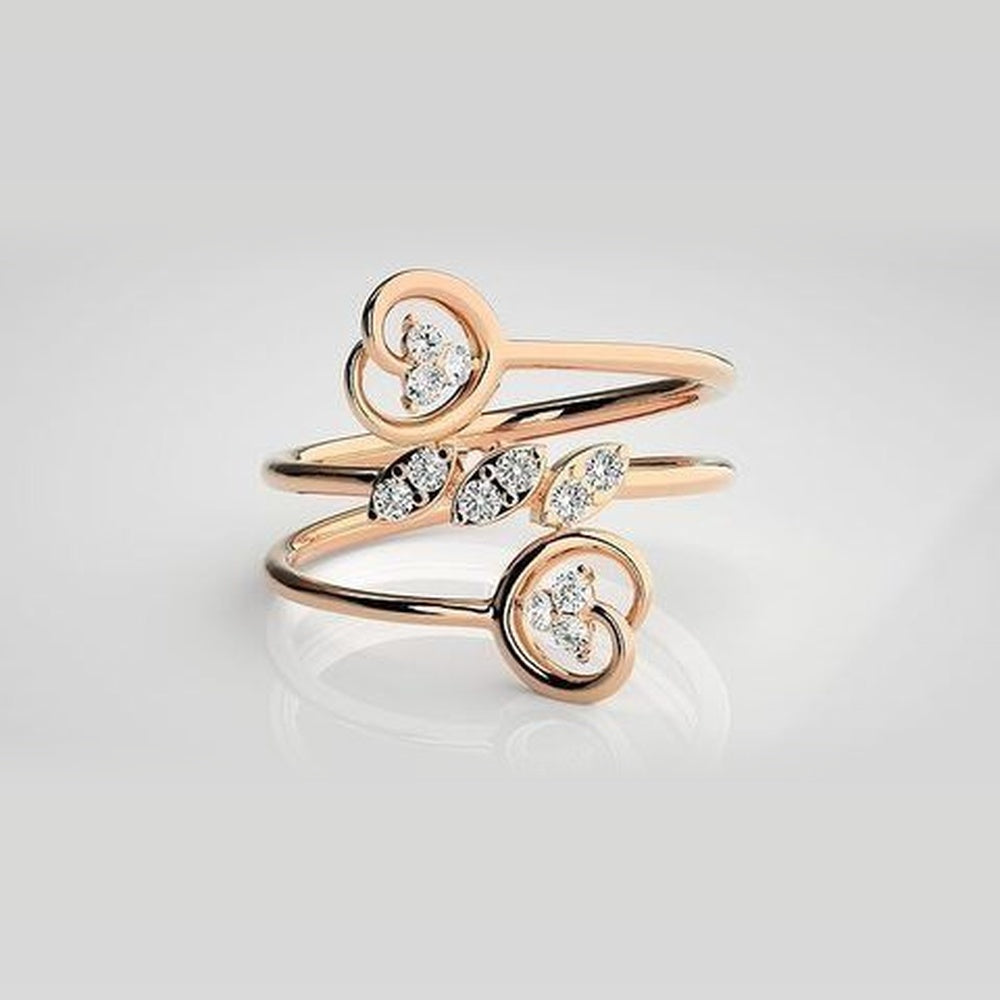 The Lumina Whispering Leaf Diamond Ring