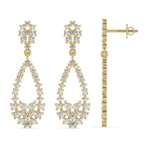 The Luminescent Diamond Chandelier Earrings