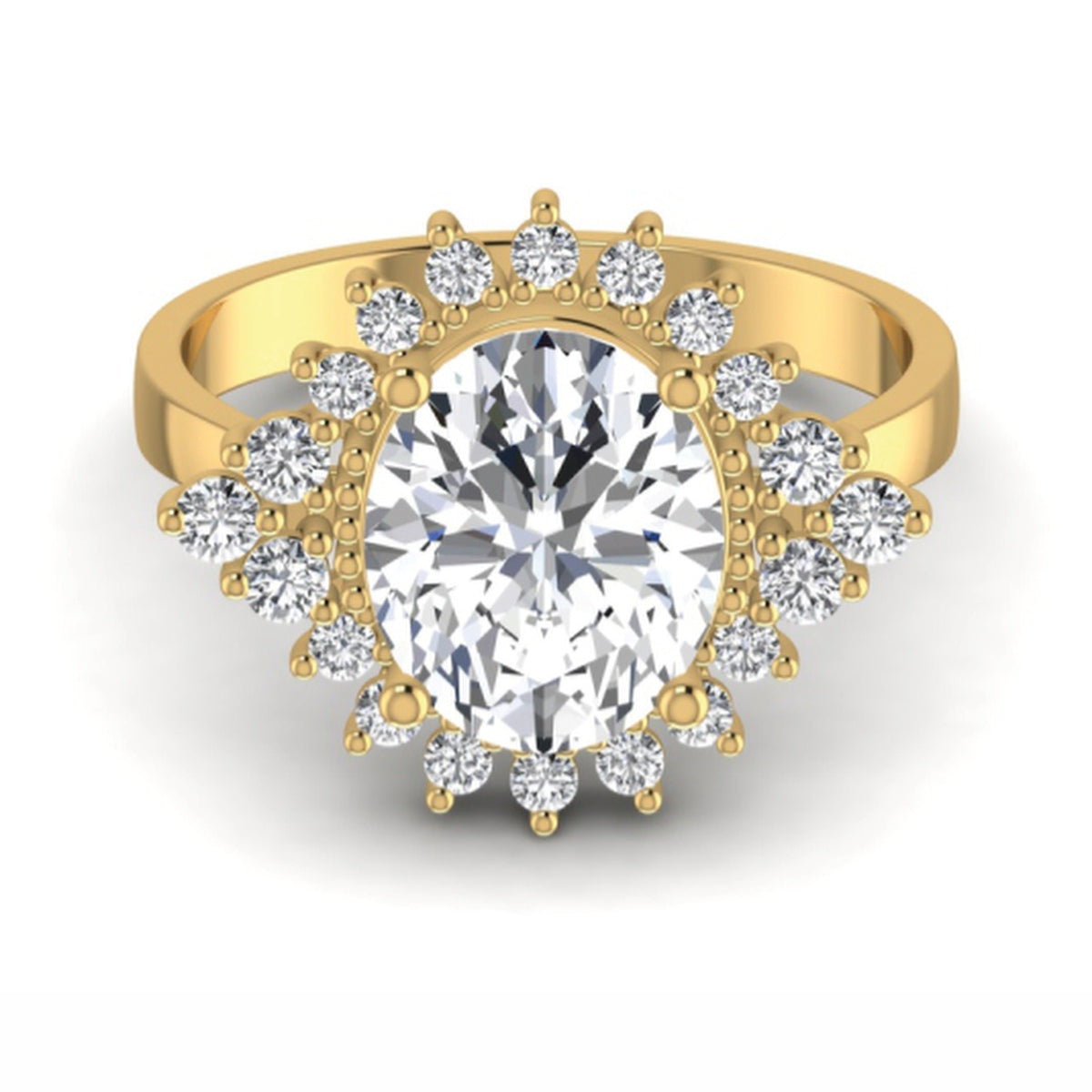 The Luminescent Diamond Cocktail Ring