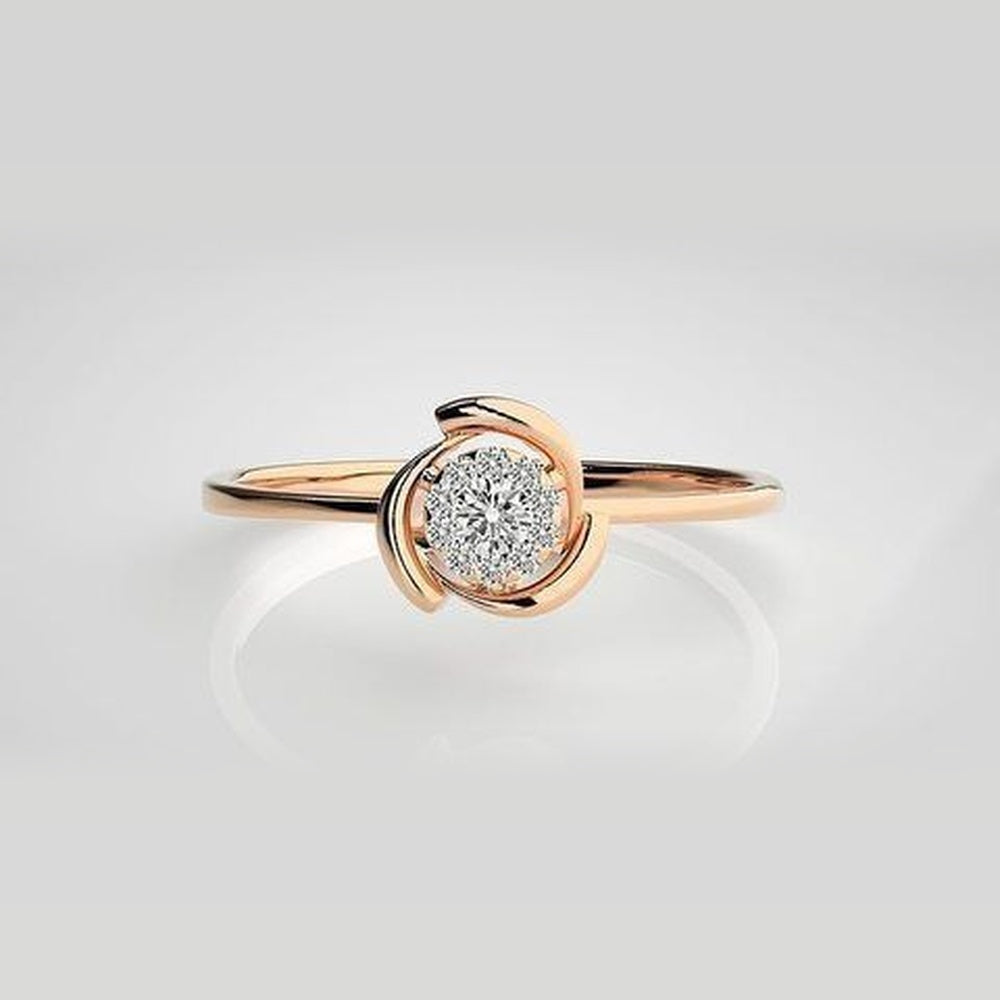 The Luna Embrace Cluster Diamond Ring