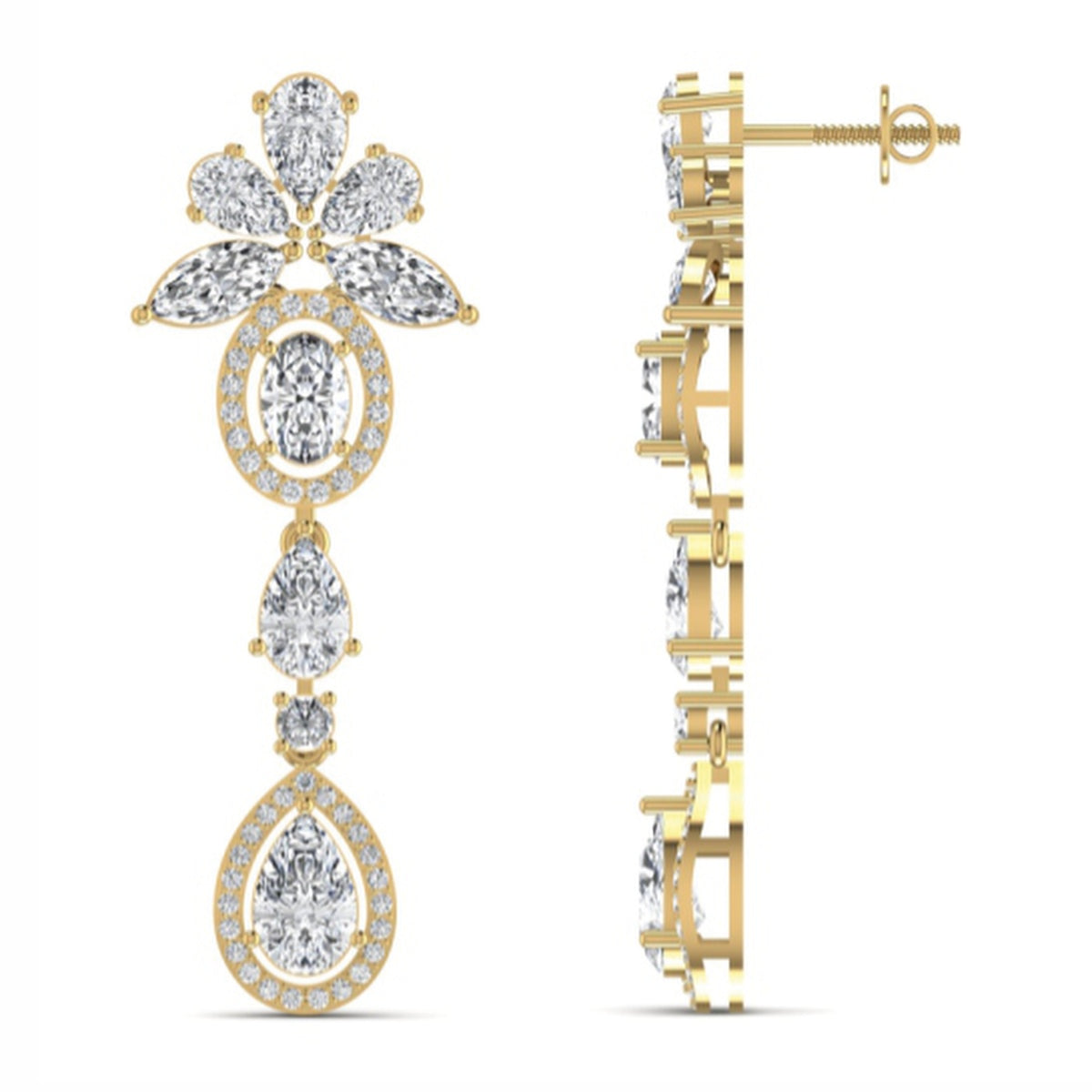 The Magnificent Diamond Chandelier Earrings