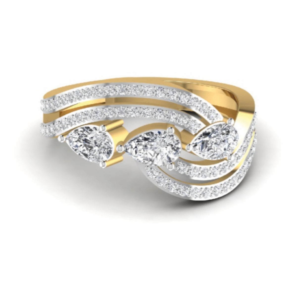 The Majestic Diamond Cocktail Ring