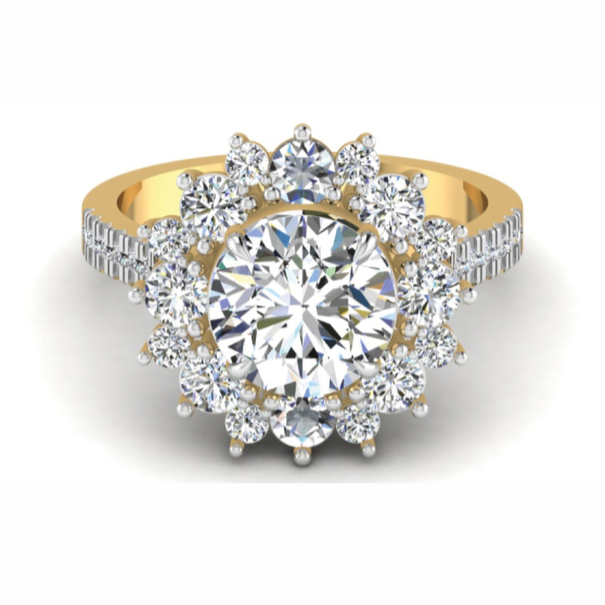The Majestic Sapphire & Diamond Cocktail Ring