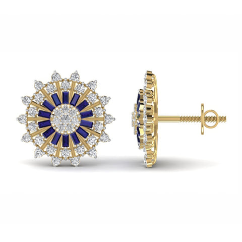 The Marquise Sapphire & Diamond Chandelier Earrings