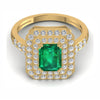The Nocturne Emerald & Diamond Cocktail Ring