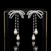 The Noeud Céleste Pearl & Diamond Ribbon Drop Earrings