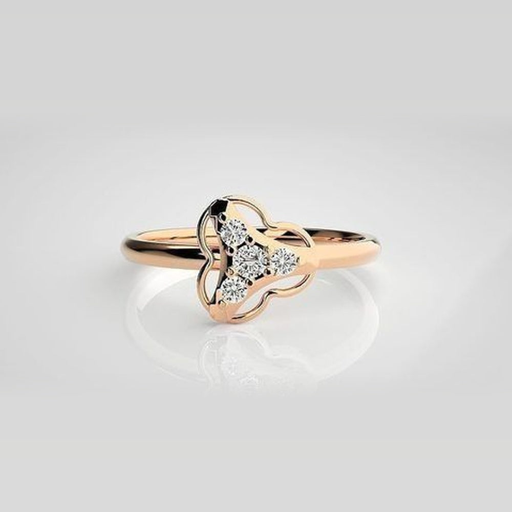 The Ophelia Dewdrop Cluster Diamond Ring