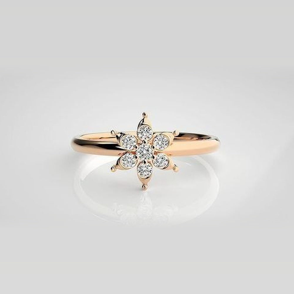 The Ophelia Floral Rosette Diamond Ring