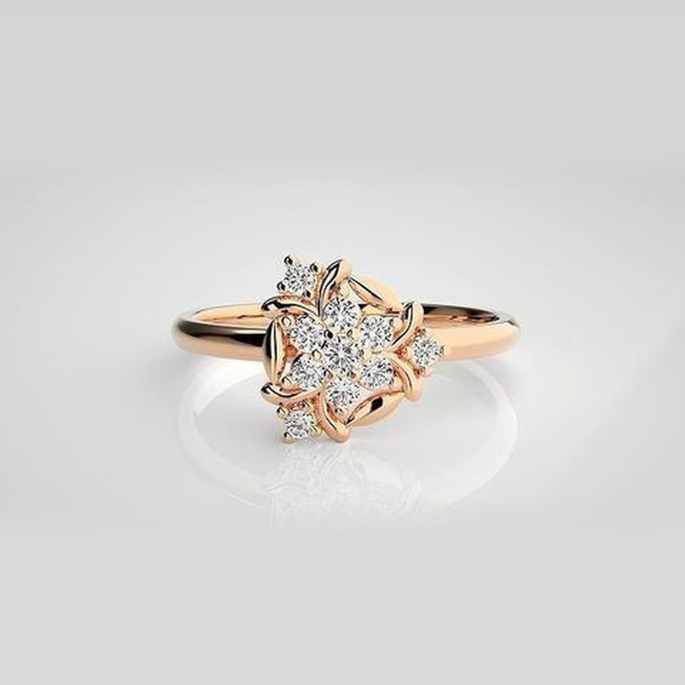 The Ophelia Geometric Navette Diamond Ring