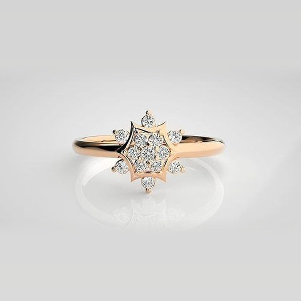 The Ophelia Sweetheart Arc Diamond Ring