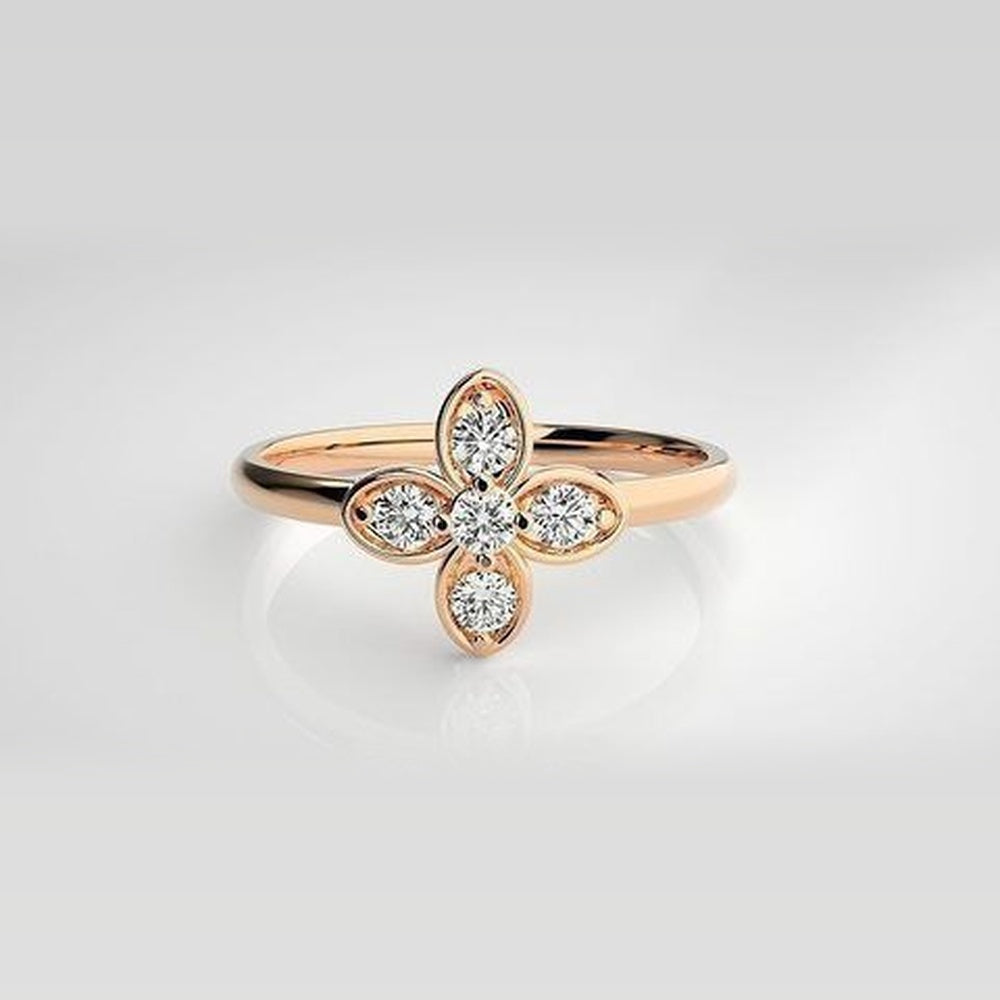 The Ophelia Whispering Leaf Diamond Ring