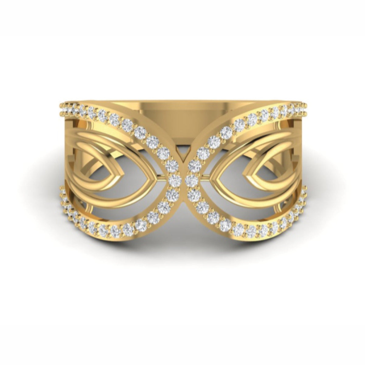 The Radiant Diamond Cocktail Ring