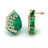 The Radiant Emerald & Diamond Chandelier Earrings