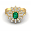 The Royale Emerald & Diamond Cocktail Ring