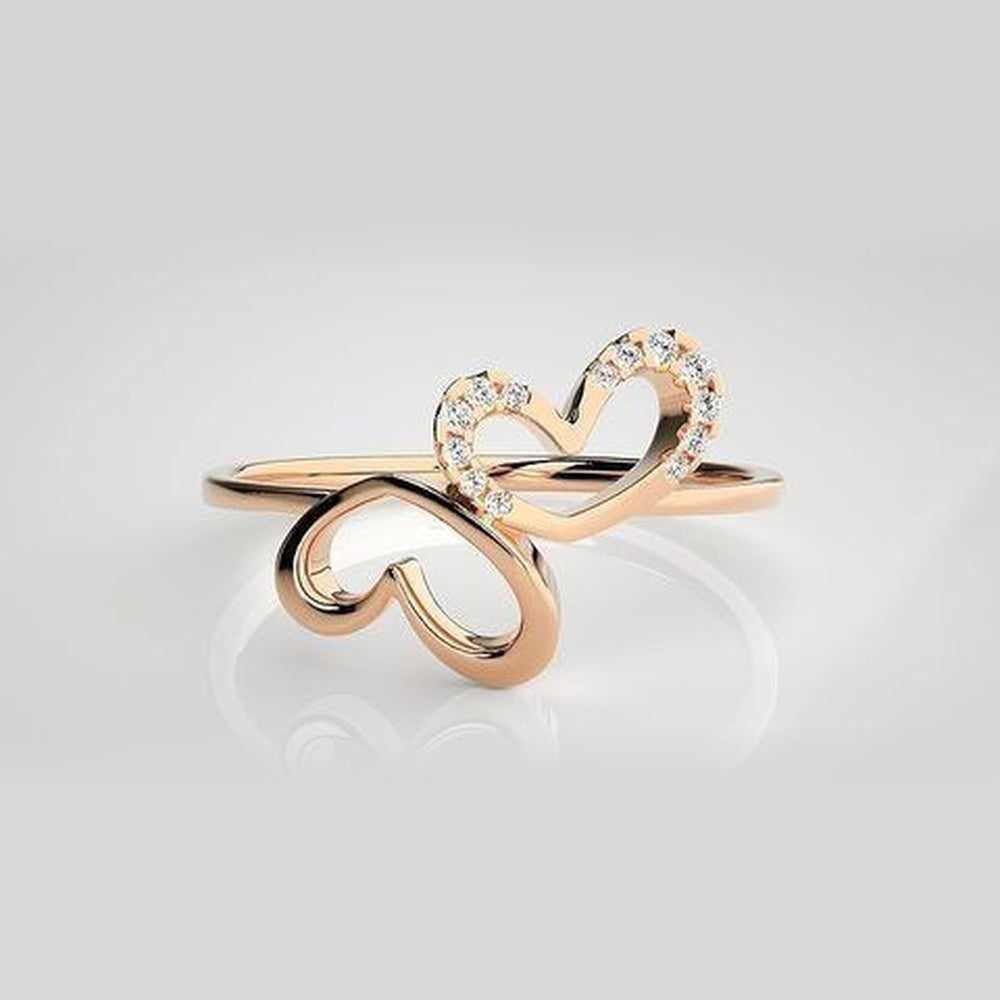 The Seraphina Chevron Tiara Diamond Ring