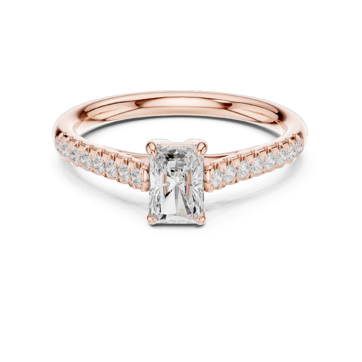 The Seraphina Classic Cathedral Diamond Ring