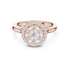 The Seraphina Cushion Halo Diamond Ring