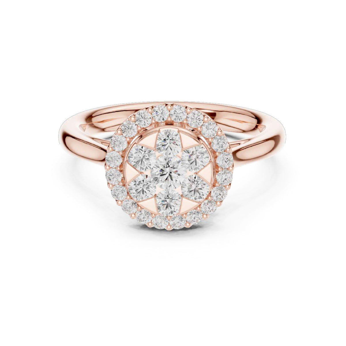 The Seraphina Cushion Halo Diamond Ring