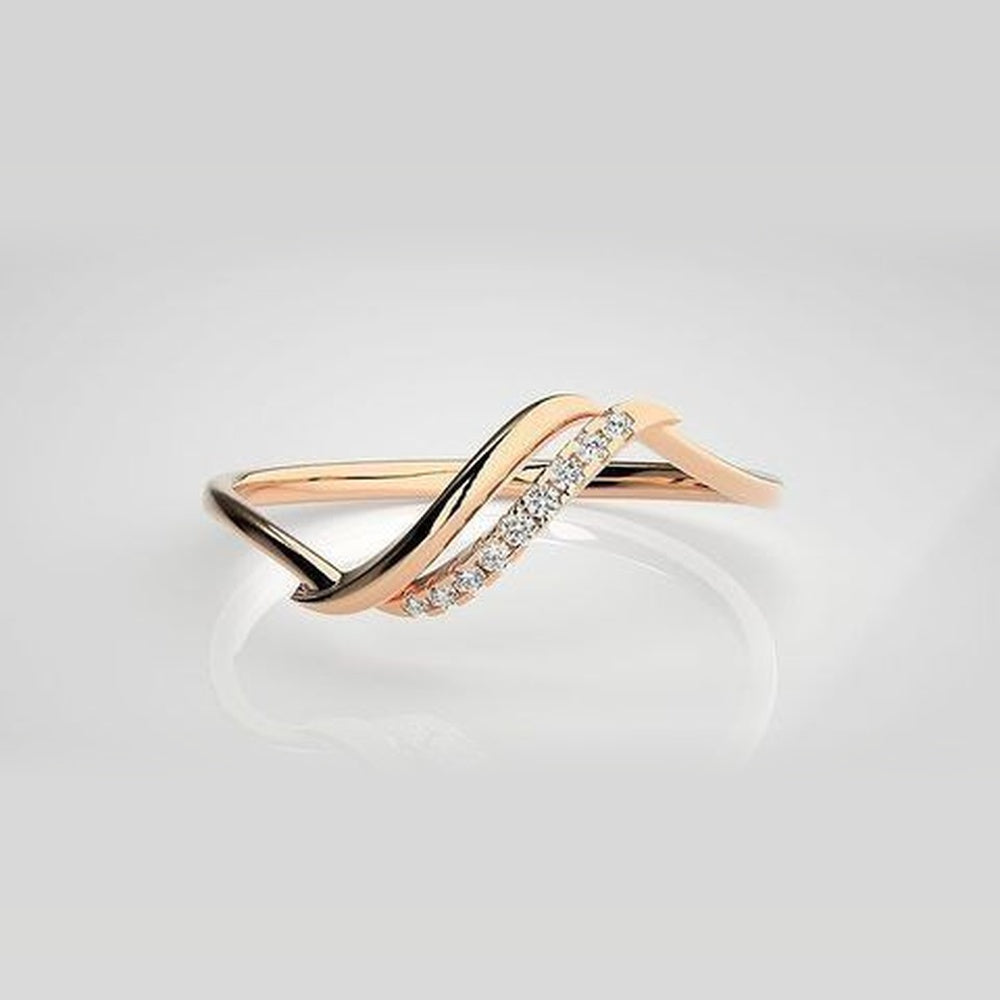 The Seraphina Entwined Helix Diamond Ring