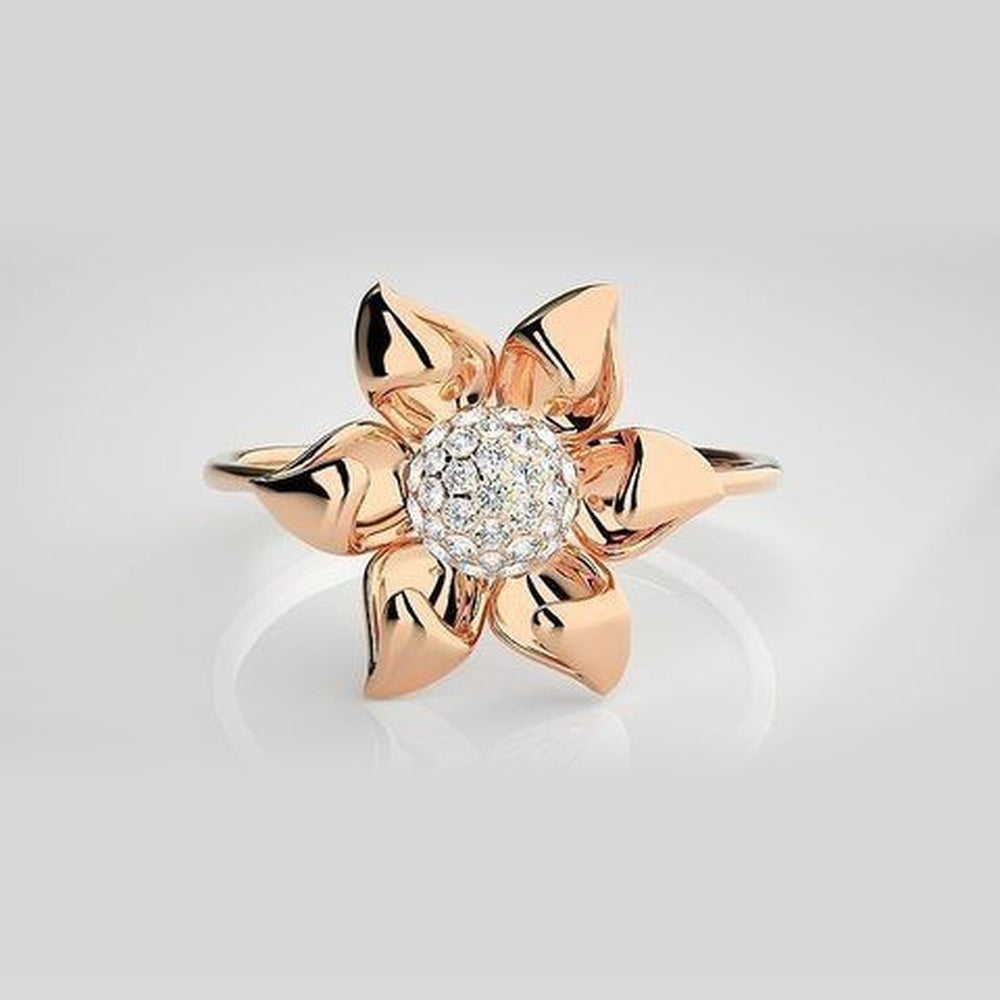The Seraphina Floating Halo Diamond Ring