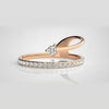 The Seraphina Geometric Navette Diamond Ring