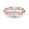 The Seraphina Knife-Edge Solitaire Diamond Ring