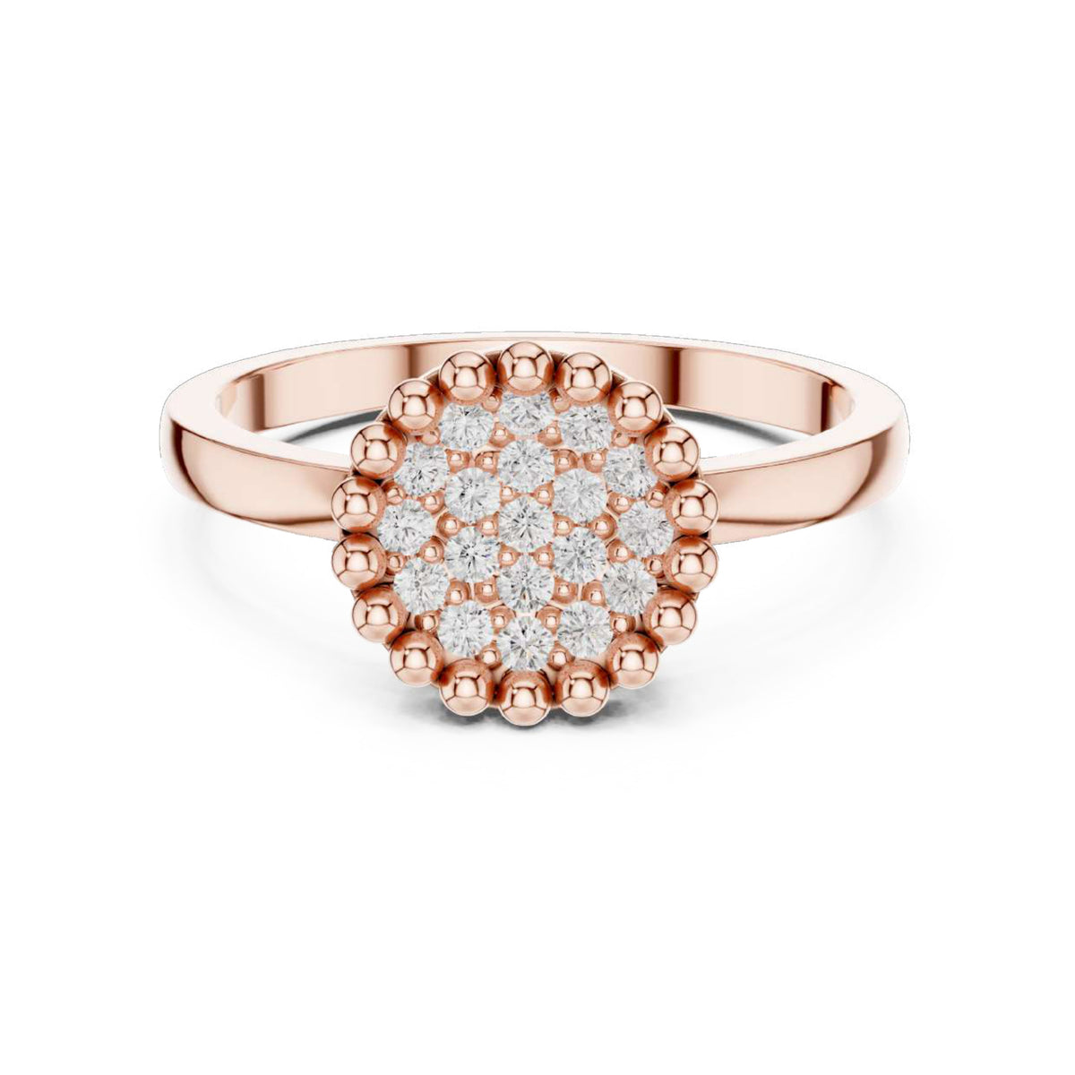 The Seraphina Petal Crown Diamond Ring